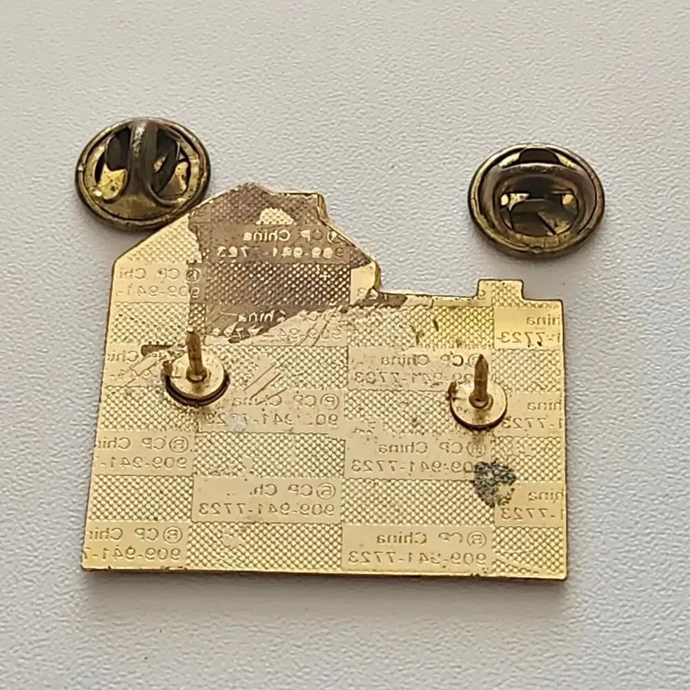Vintage 1996 Lions Club Phelps Mill Underwood MN Lady Slipper Enamel Hat Pin